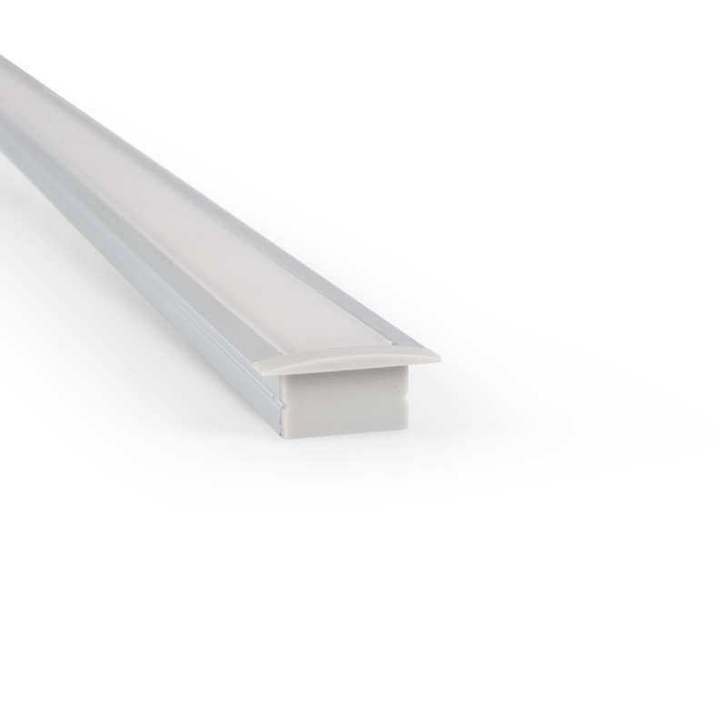 Aluminum profile for recessed LED strip ≤ 15mm - 18.5x12mm - 2 meters