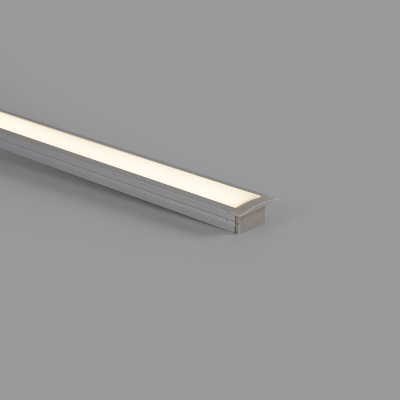 Aluminum profile for recessed LED strip ≤ 15mm - 18.5x12mm - 2 meters