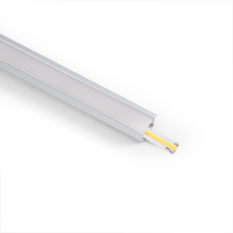 Aluminum profile for recessed LED strip ≤ 15mm - 18.5x12mm - 2 meters