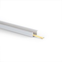 Aluminum profile for recessed LED strip ≤ 15mm - 18.5x12mm - 2 meters