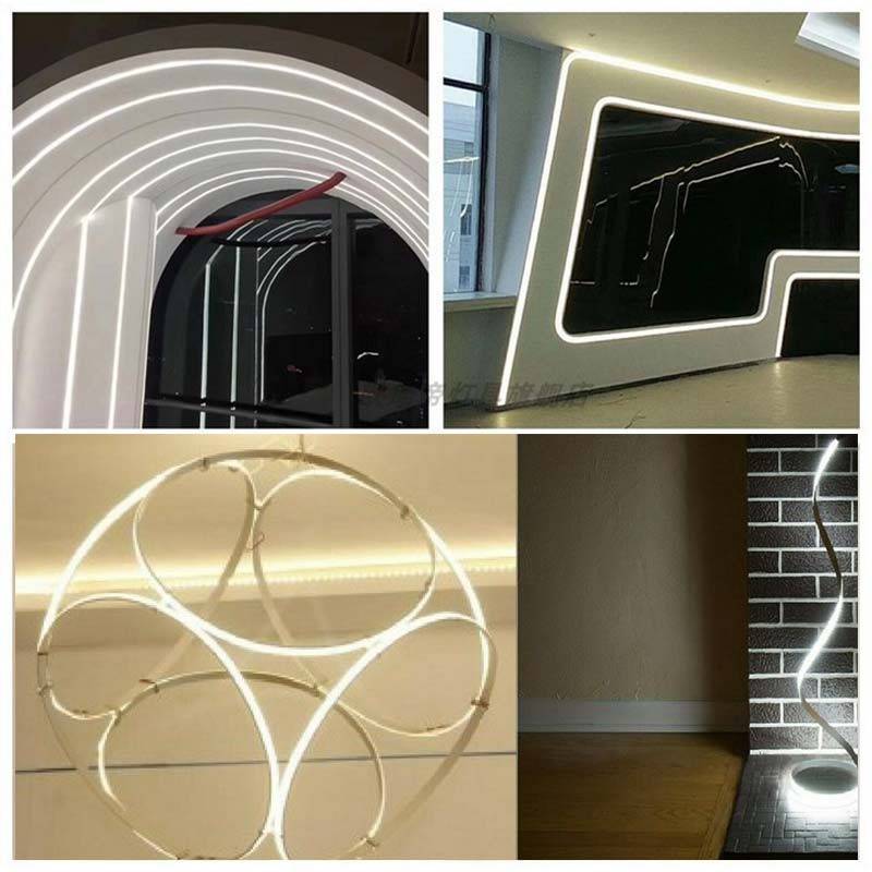 Flexible aluminum profile 16x10 mm for silicone casings - 2 meters
