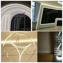 Flexible aluminum profile 16x10 mm for silicone casings - 2 meters