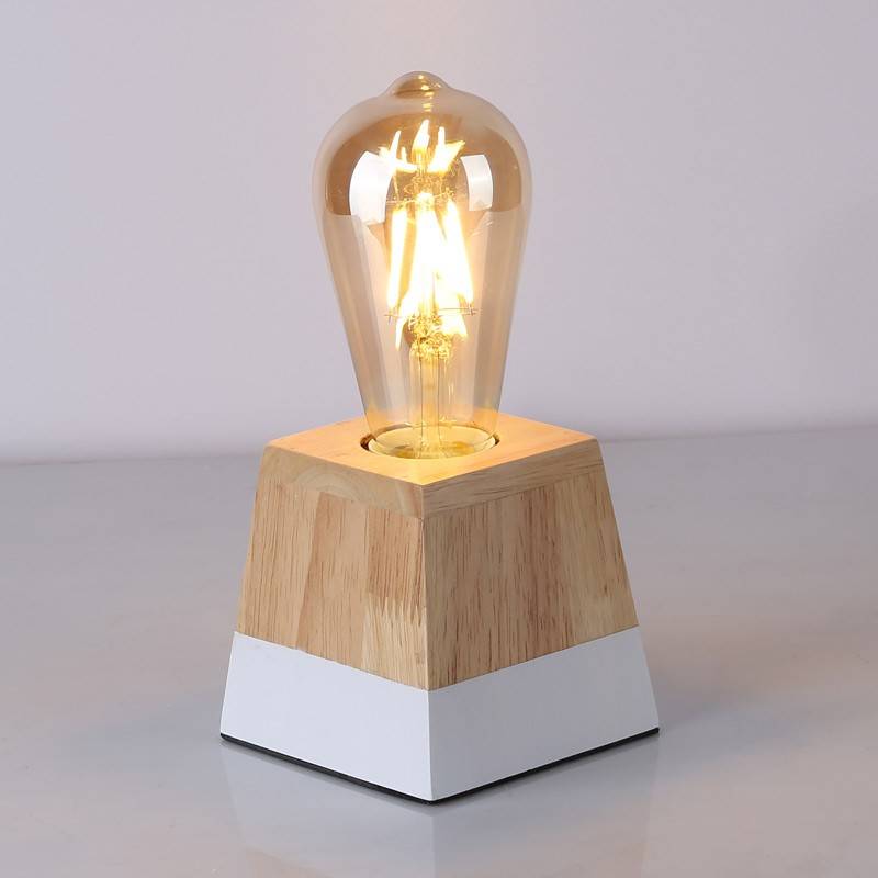 Wooden table lamp "LAKA".