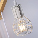 Cage wooden wall light "MICA" Bulb included