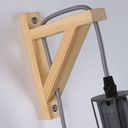 Cage wooden wall light "MICA" Bulb included