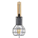 Cage wooden wall light "MICA" Bulb included
