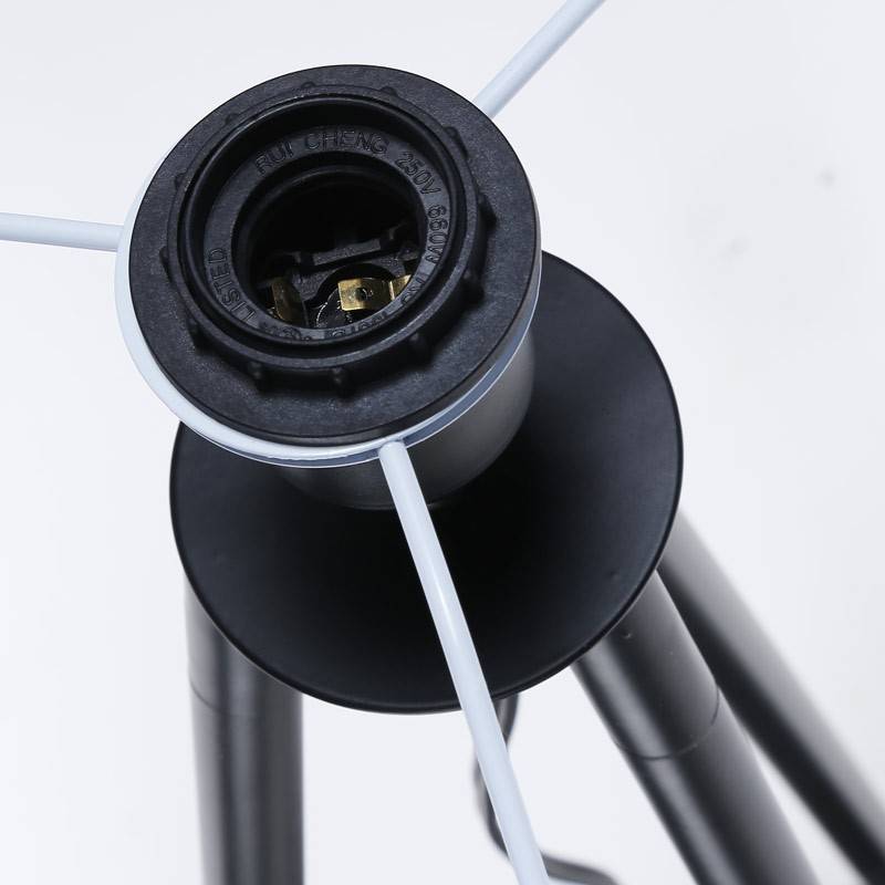 Floor lamp with built-in table and tripod "Mandi".