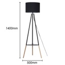 Floor lamp with built-in table and tripod "Mandi".