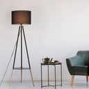 Floor lamp with built-in table and tripod "Mandi".