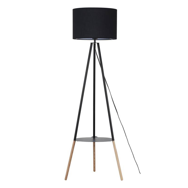 Floor lamp with built-in table and tripod "Mandi".