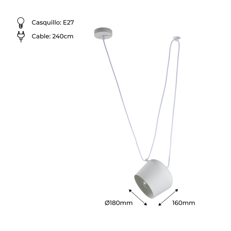 Modern pendant light "Agos" - E27