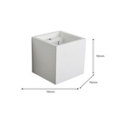 Plaster wall light "DENIS" G9