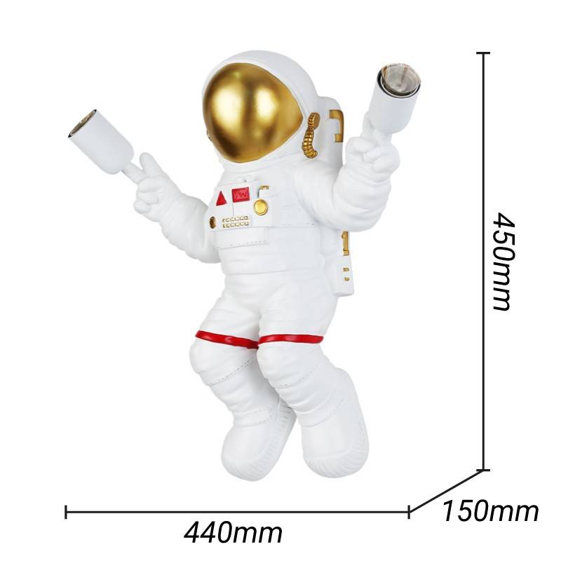 Astronaut children's wall lamp "ELLEN" - 2 x E27