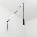 Minimalist pendant lamp with cable and plug "RIM" - GU10