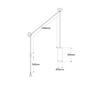 Minimalist pendant lamp with cable and plug "RIM" - GU10