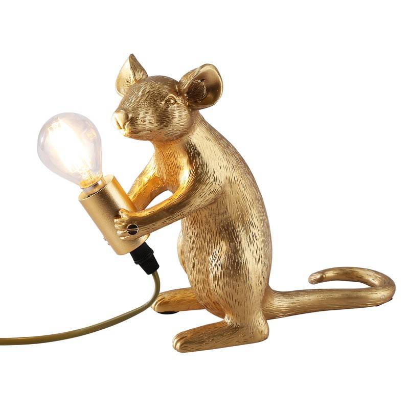 Resin mouse table lamp "Stuart".
