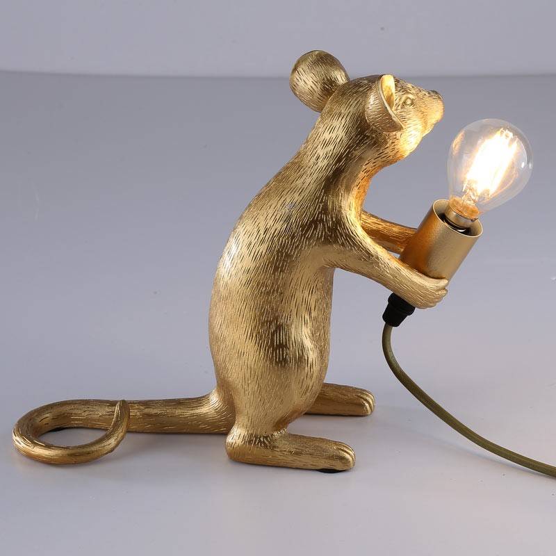 Resin mouse table lamp "Stuart".