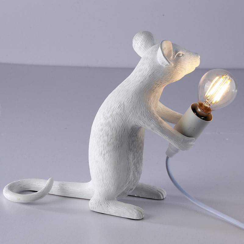 Resin mouse table lamp "Stuart".