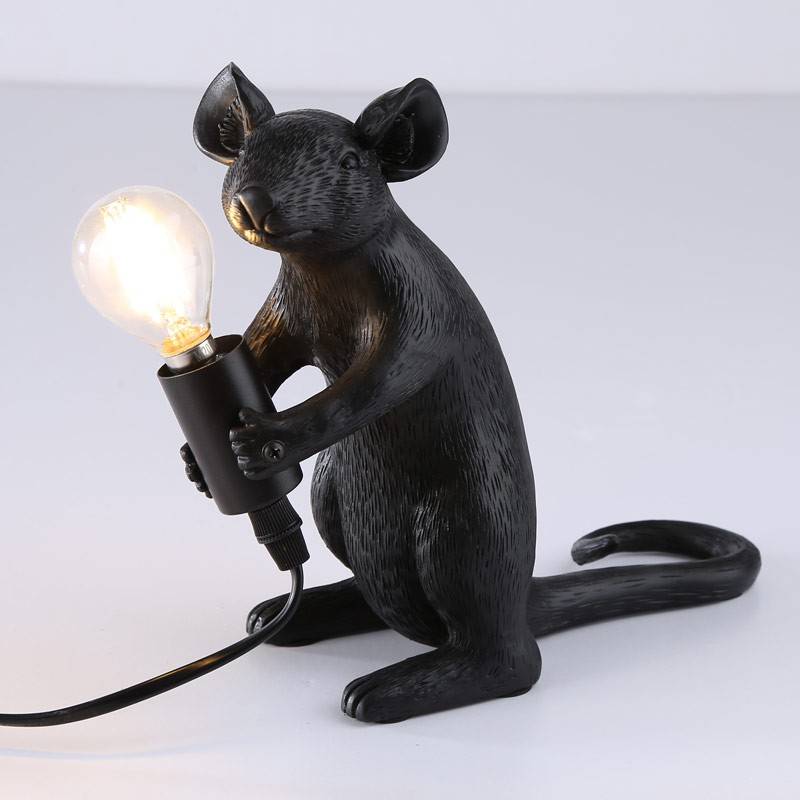 Resin mouse table lamp "Stuart".