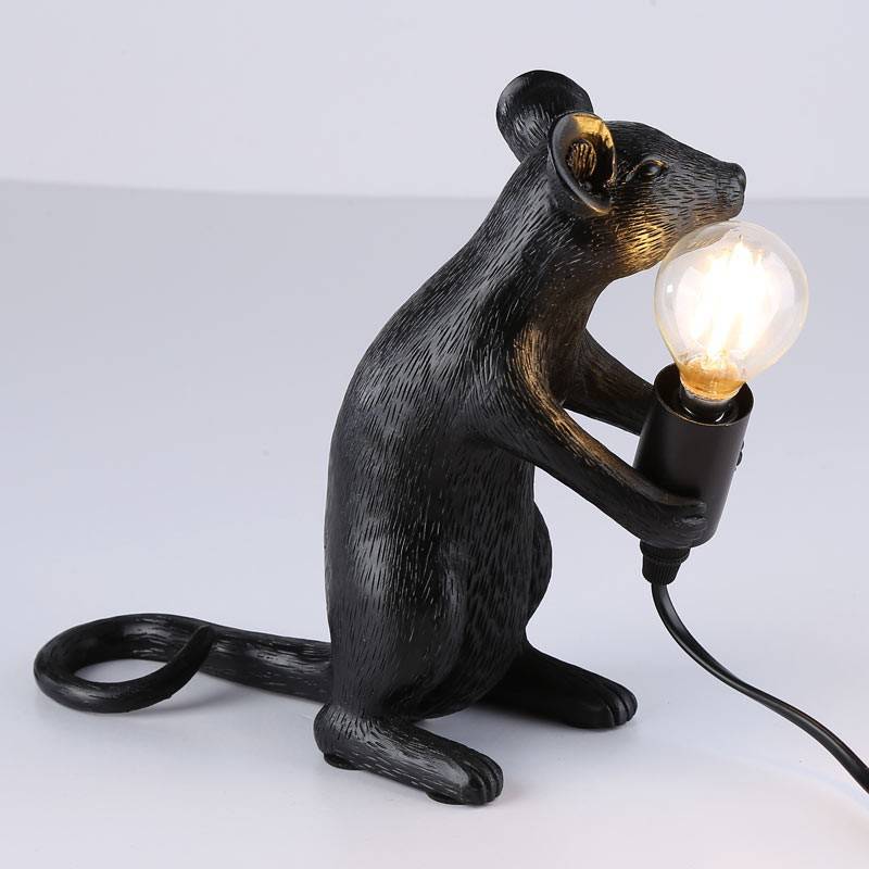Resin mouse table lamp "Stuart".