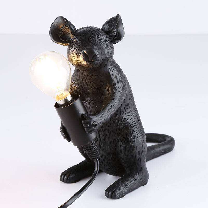 Resin mouse table lamp "Stuart".