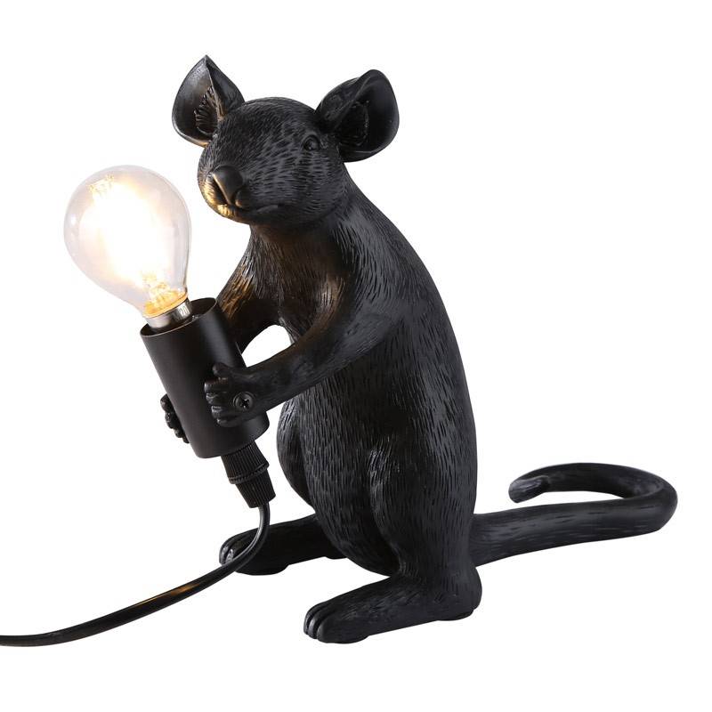 Resin mouse table lamp "Stuart".