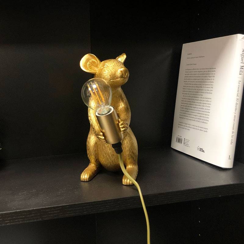 Resin mouse table lamp "Stuart".