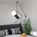 Adjustable pendant lamp "Doll" - With switch and plug - E27