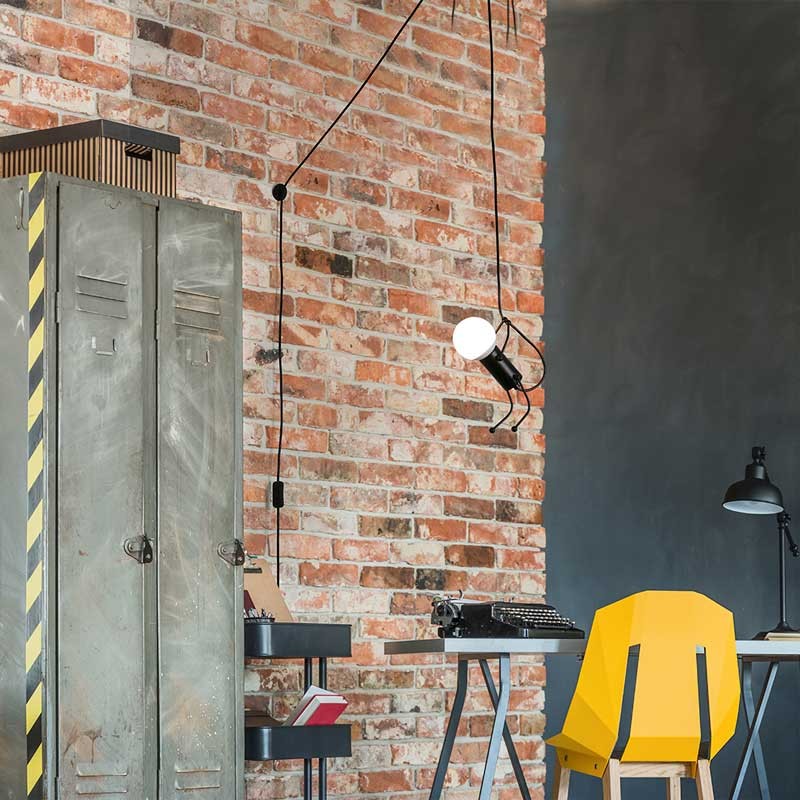 Adjustable pendant lamp "Doll" - With switch and plug - E27