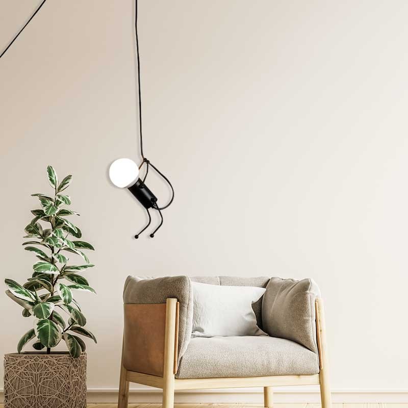 Adjustable pendant lamp "Doll" - With switch and plug - E27