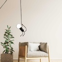 Adjustable pendant lamp "Doll" - With switch and plug - E27