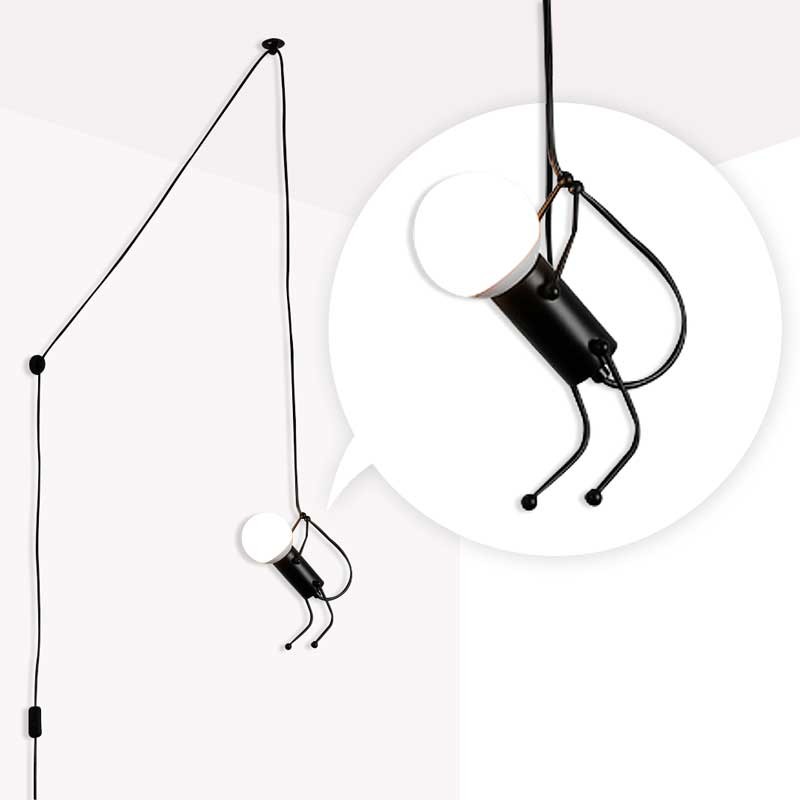 Adjustable pendant lamp "Doll" - With switch and plug - E27