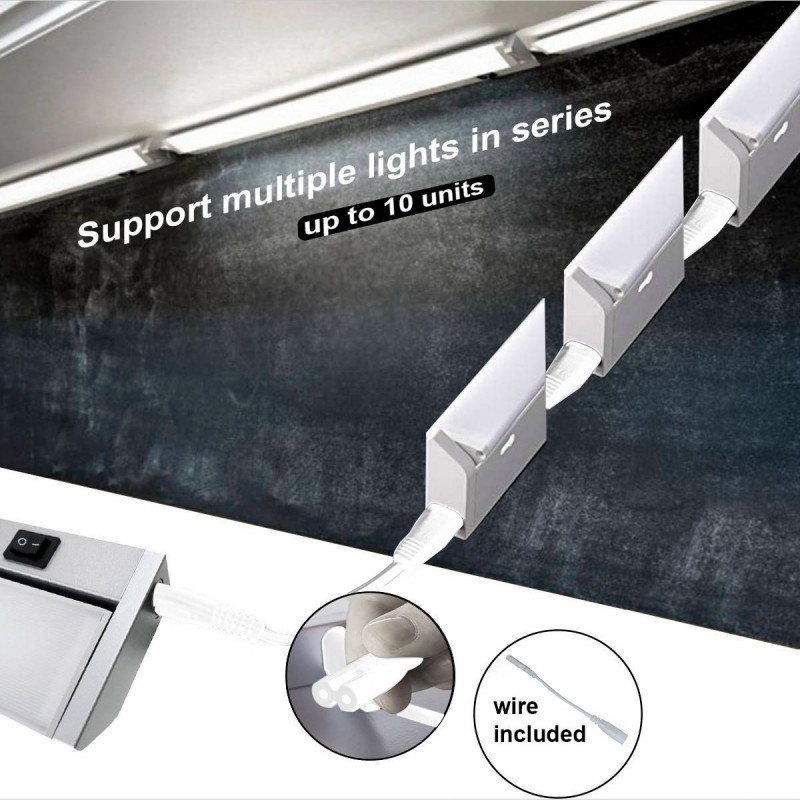 CCT inter-connectable orientable LED luminaire for under furniture 60cm 8W