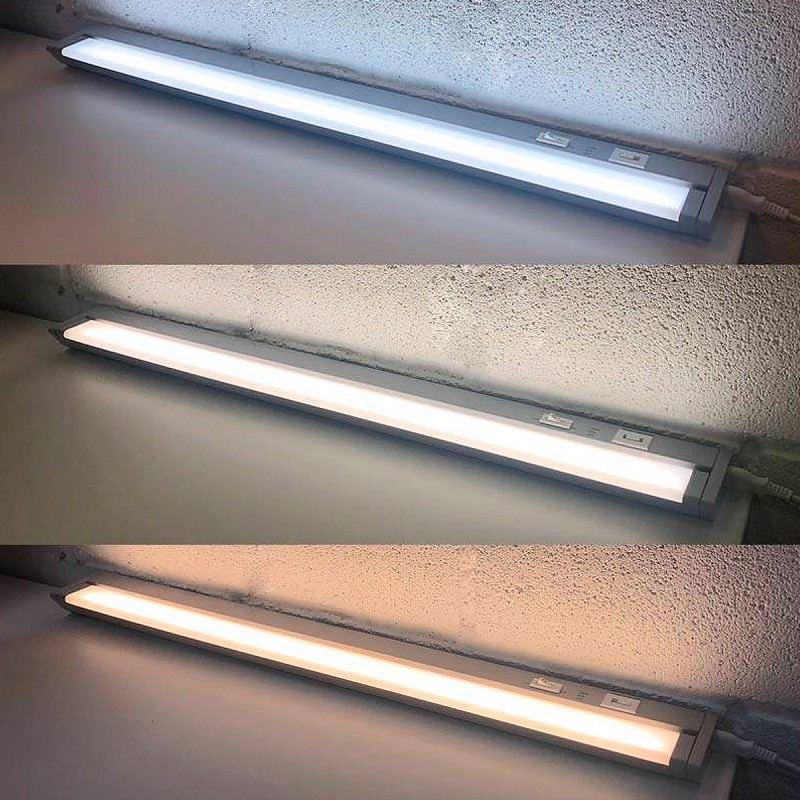 CCT inter-connectable orientable LED luminaire for under furniture 60cm 8W