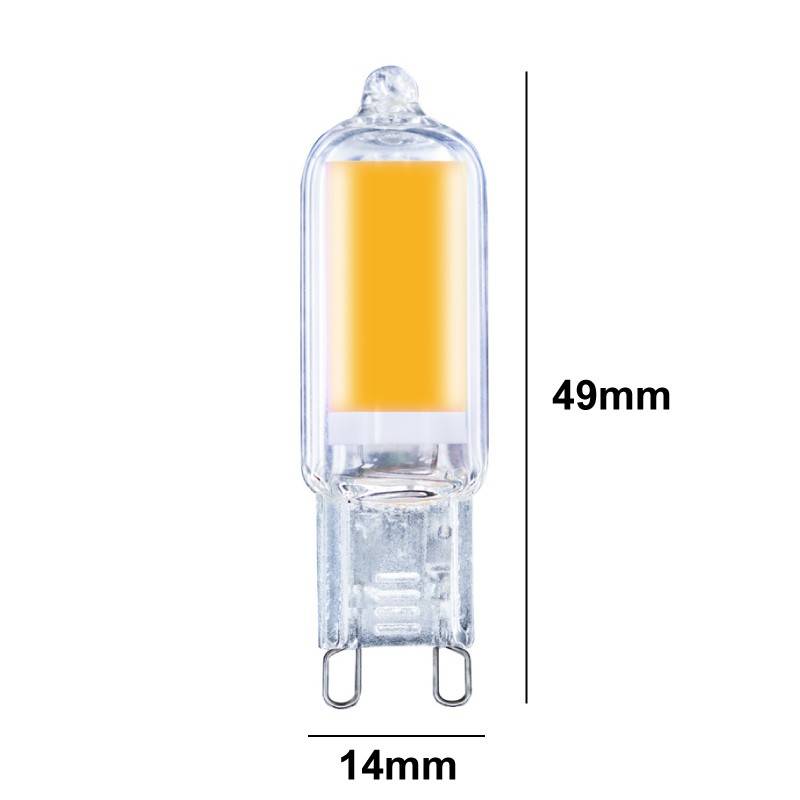 G9 LED bulb 220-240V AC - COB - 360º - 2W