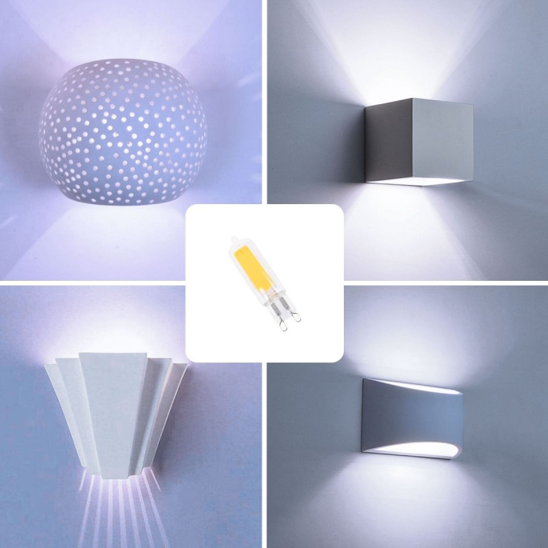 G9 LED bulb 220-240V AC - COB - 360º - 2W