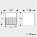 RGB recessed outdoor ground spotlight - 12V DC -9W - IP67