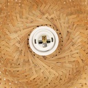 Wicker wall lamp with plug "Round".