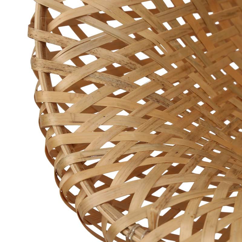 Wicker wall lamp with plug "Round".