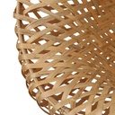 Wicker wall lamp with plug "Round".