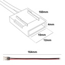 Connector for starting 10mm single color LED strips