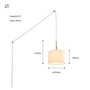 Pendant ceiling lamp with socket "Class".