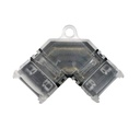 "L" corner connector for single color COB LED strip 12V/24V - 2 pins - 10mm strip