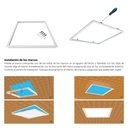 LED Panel 60X60cm with recessed KIT 44W UGR19 Driver Philips