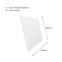 LED Panel 60X60cm with recessed KIT 44W UGR19 Driver Philips
