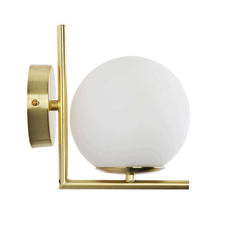 "Margaret" crystal ball wall sconce