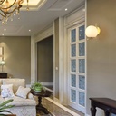 "Margaret" crystal ball wall sconce
