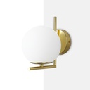 "Margaret" crystal ball wall sconce