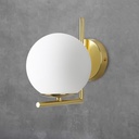 "Margaret" crystal ball wall sconce