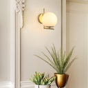 "Margaret" crystal ball wall sconce